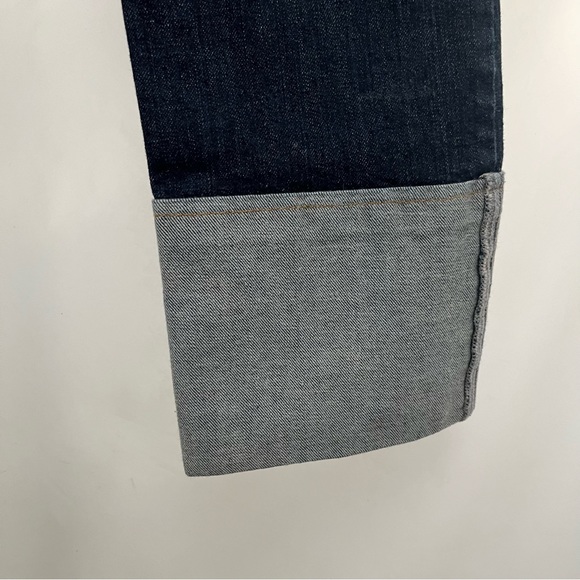 Massimo Dutti - Size 30 - Cowboy jeans - dark wash - cuff rancher - designer - Picture 5 of 6